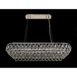 Coniston 8 Light Crystal Linear Suspension Light - Chrome