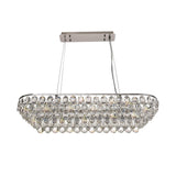 Coniston 8 Light Crystal Linear Suspension Light - Chrome