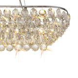 Coniston 8 Light Crystal Linear Suspension Light - Chrome