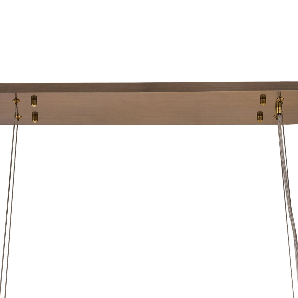 Coniston Liear 14 Light Crystal Linear Suspension Light - Antique Brass