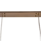 Coniston Liear 14 Light Crystal Linear Suspension Light - Antique Brass