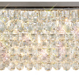 Coniston 5 Light Bar Crystal Flush Ceiling Light - Polished Chrome