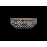 Coniston 11 Light Bar Crystal Flush Ceiling Light - Antique Brass