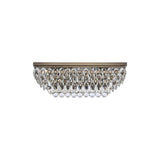Coniston 11 Light Bar Crystal Flush Ceiling Light - Antique Brass