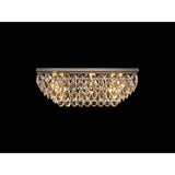 Coniston 11 Light Bar Crystal Flush Ceiling Light - Antique Brass