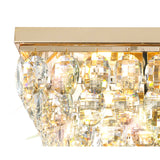Coniston 11 Light Bar Crystal Flush Ceiling Light - French Gold