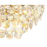 Coniston 11 Light Bar Crystal Flush Ceiling Light - French Gold