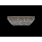 Coniston 5 Light Bar Crystal Flush Ceiling Light - Antique Brass