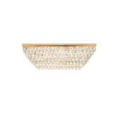 Coniston 5 Light Bar Crystal Flush Ceiling Light - French Gold