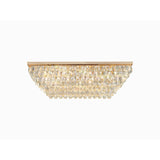 Coniston 5 Light Bar Crystal Flush Ceiling Light - French Gold