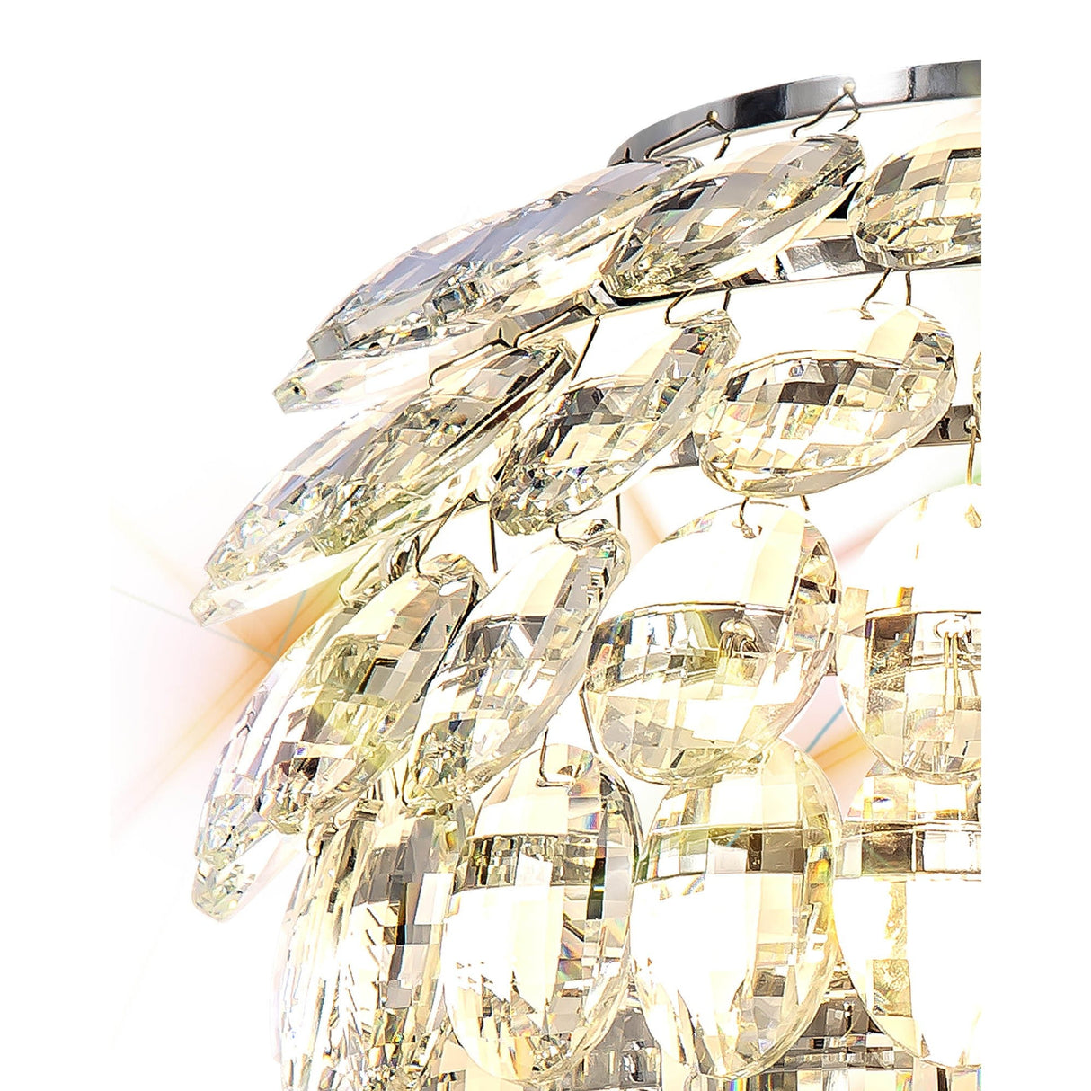 Coniston 2 Light Crystal Wall Light – Polished Chrome