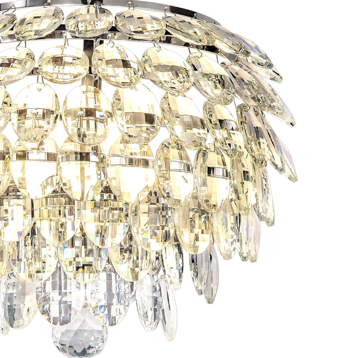 Coniston 2 Light Crystal Wall Light – Polished Chrome