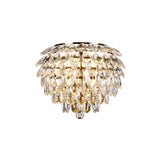 Coniston 2 Light Crystal Wall Light – Antique Brass