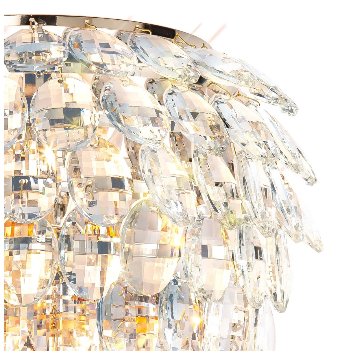 Coniston 2 Light Crystal Wall Light – French Gold