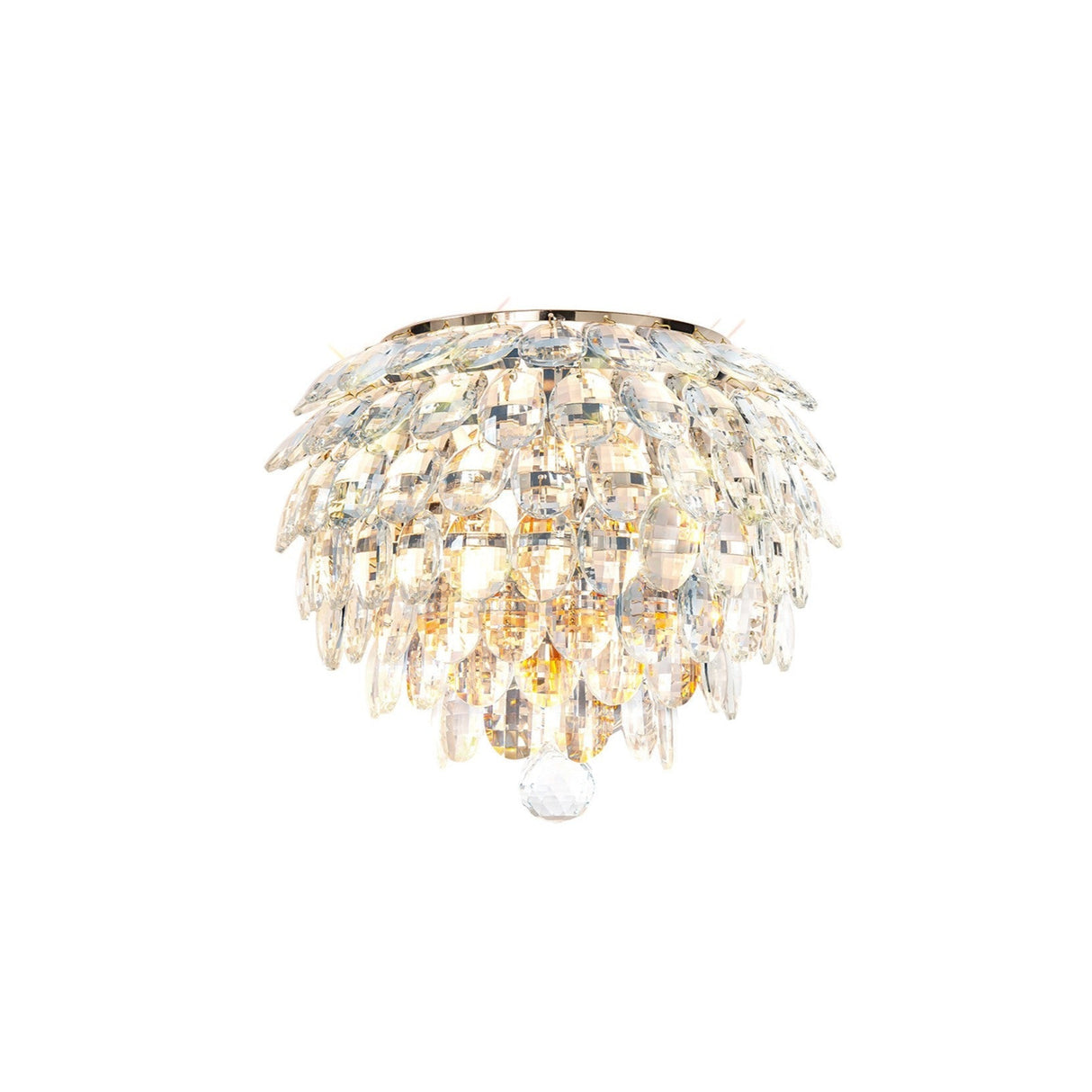 Coniston 2 Light Crystal Wall Light – French Gold