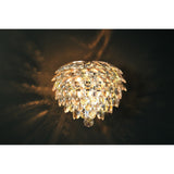 Coniston 2 Light Crystal Wall Light – French Gold