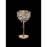 Coniston 2 Light Crystal Table Lamp - French Gold