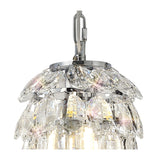 Coniston 17cm 1 Light Crystal Pendant Light - Polished Chrome