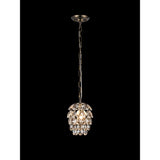 Coniston 17cm 1 Light Crystal Pendant Light - Antique Brass