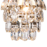 Coniston 17cm 1 Light Crystal Pendant Light - Antique Brass
