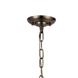 Coniston 17cm 1 Light Crystal Pendant Light - Antique Brass