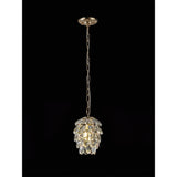 Coniston 17cm 1 Light Crystal Pendant Light - French Gold