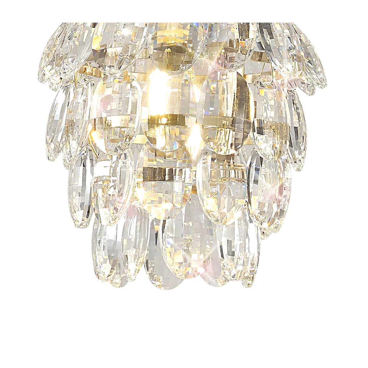 Coniston 17cm 1 Light Crystal Pendant Light - French Gold
