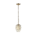 Coniston 17cm 1 Light Crystal Pendant Light - French Gold