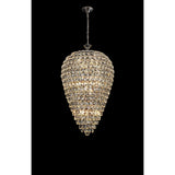 Coniston 60cm Acorn 16 Light Crystal Chandelier - Polished Chrome