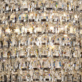 Coniston 60cm Tall Acorn 20 Light Crystal Chandelier - Polished Chrome