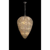 Coniston 80cm Acorn 25 Light Crystal Chandelier - Polished Chrome