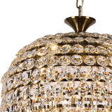 Coniston 60cm Acorn 16 Light Crystal Chandelier - Antique Brass
