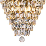 Coniston 60cm Acorn 16 Light Crystal Chandelier - Antique Brass
