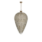 Coniston 60cm Acorn 16 Light Crystal Chandelier - French Gold