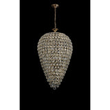Coniston 60cm Acorn 16 Light Crystal Chandelier - French Gold