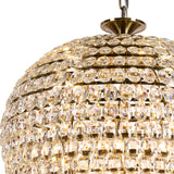 Coniston 80cm Acorn 25 Light Crystal Chandelier - Antique Brass