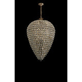 Coniston 80cm Acorn 25 Light Crystal Chandelier - French Gold