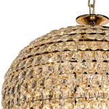 Coniston 80cm Acorn 25 Light Crystal Chandelier - French Gold