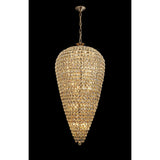 Coniston 80cm Tall Acorn 30 Light Crystal Chandelier - French Gold