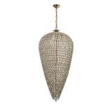 Coniston 80cm Tall Acorn 30 Light Crystal Chandelier - French Gold
