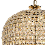 Coniston 80cm Tall Acorn 30 Light Crystal Chandelier - French Gold
