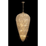 Coniston 80cm Tall Acorn 30 Light Crystal Chandelier - French Gold