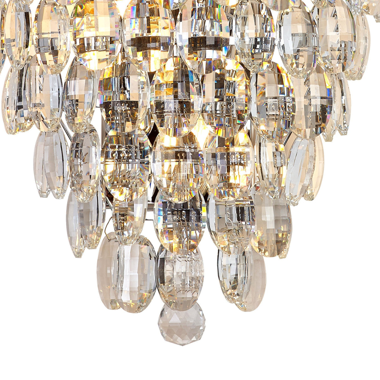 Coniston 4 Light Crystal Wall Light – Polished Chrome