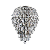 Coniston 4 Light Crystal Wall Light – Antique Brass