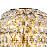 Coniston 4 Light Crystal Wall Light – Antique Brass