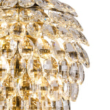Coniston 4 Light Crystal Wall Light – Antique Brass
