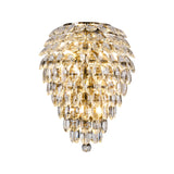 Coniston 4 Light Crystal Wall Light – Antique Brass