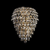 Coniston 4 Light Crystal Wall Light – French Gold