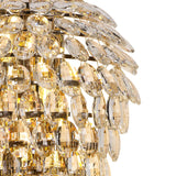 Coniston 4 Light Crystal Wall Light – French Gold