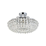 Coniston 8 Light Ring Crystal Semi-Flush Ceiling Light - Polished Chrome